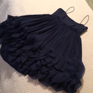 Midnight blue cocktail dress